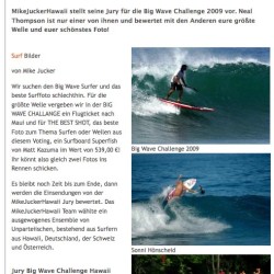 Sport2 berichtet stellt Juroren vom MikeJuckerHawaii Big Wave Challenge für Amateure vor