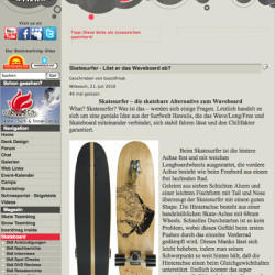 Skatesurfer, positiver Testbericht im boardmag