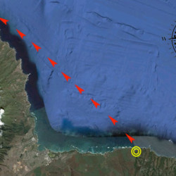 Hawaiis Paddel Elite 33km auf dem offenen Meer